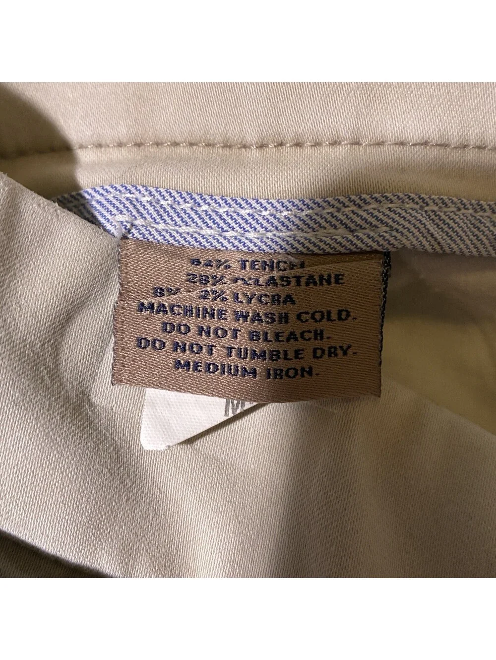 Bills Khakis Pants Men's 35 35x27 Tan Flat Front M2 Classic Fit Casual Comfort